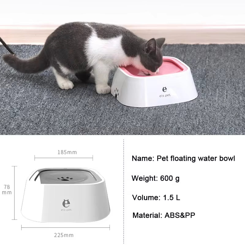 Spill-Proof Dog Water Bowl - Anti-Over Floating Design for Clean and Easy Hydration