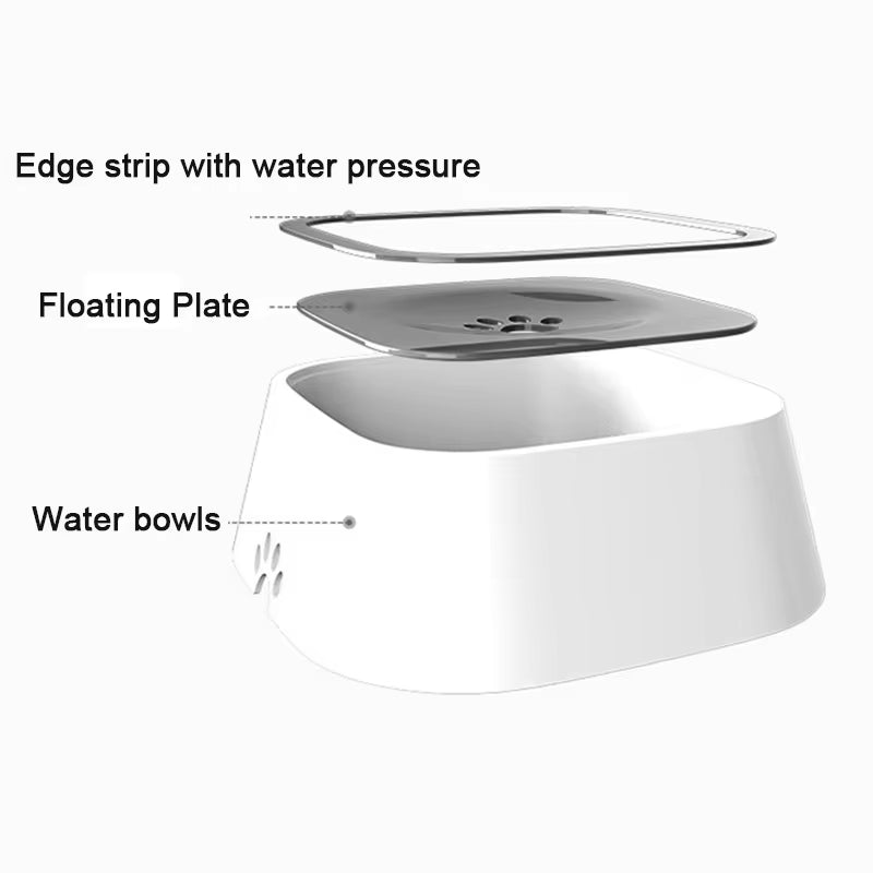 Spill-Proof Dog Water Bowl - Anti-Over Floating Design for Clean and Easy Hydration